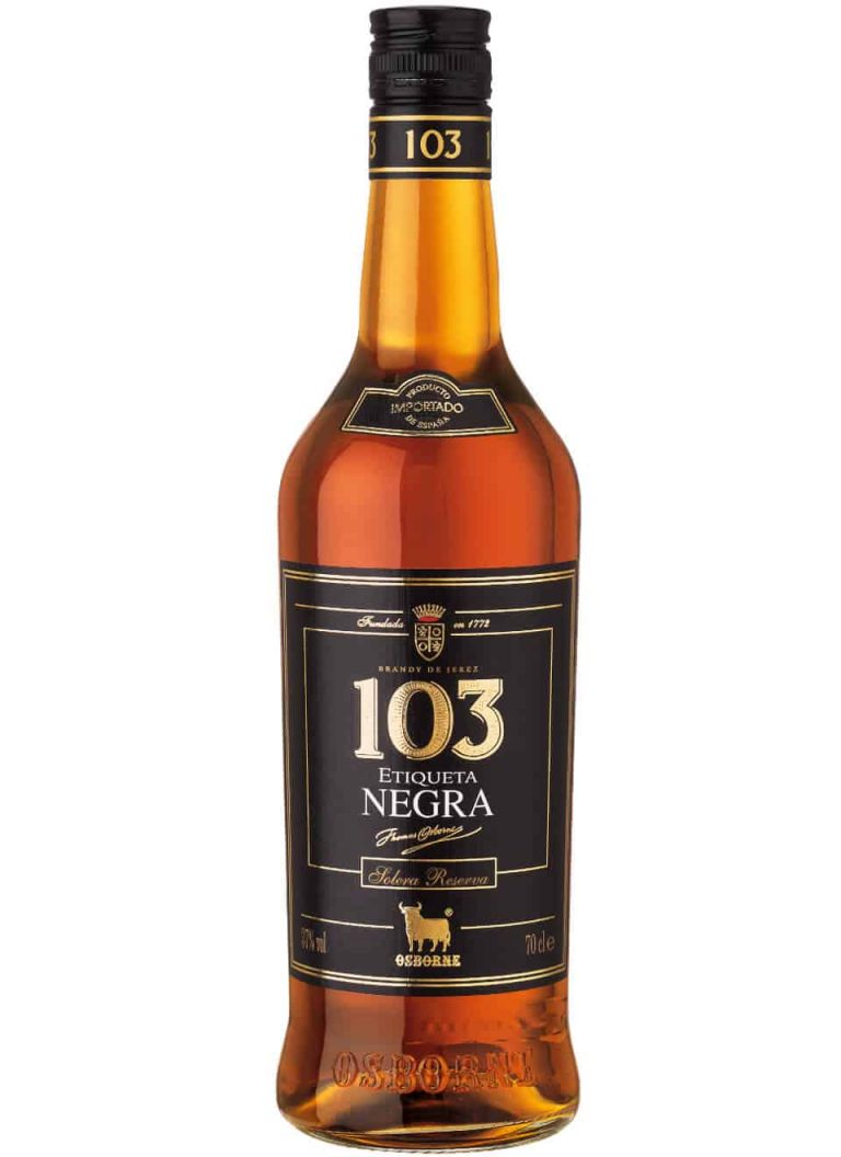 Osborne 103 Etiqueta Negra Solera Reserva Brandy 36%-VOL 0,7L – Drink ...